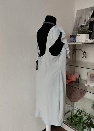 Стильна сукня по фігурі, коктейльна з рюшею4 фото