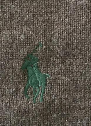 Пуловер шерстяной мужской стильный модный дорогой бренд ralph lauren размер xl3 фото