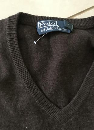 Пуловер шерстяной мужской стильный модный дорогой бренд ralph lauren размер xl6 фото