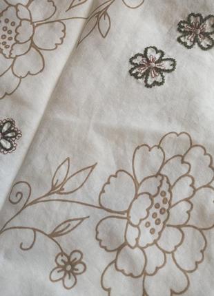 Спідниця юбка міді на запах вишивка sisley в стилі вінтаж4 фото