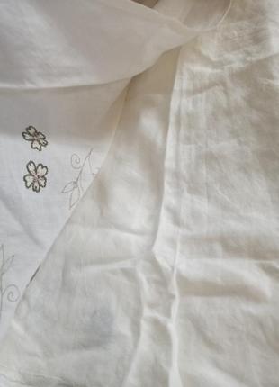 Спідниця юбка міді на запах вишивка sisley в стилі вінтаж5 фото