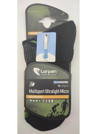 Шкарпетки трекінгові lorpen® multisport ultralight micro розмір 39-424 фото