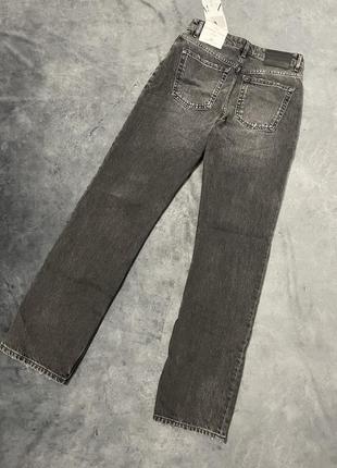 Джинси zara mid waist straight jeans6 фото