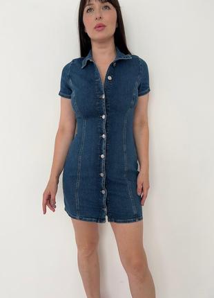 Джинсова сукня zara2 фото