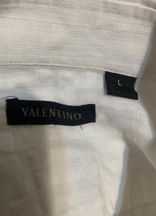 Мужская льняная рубашка valentino6 фото