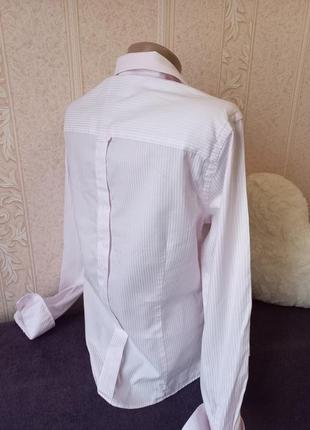 Италия сорочка блуза ділова сорочка жіноча по фігурі в смужку2 фото