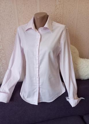 Италия сорочка блуза ділова сорочка жіноча по фігурі в смужку1 фото