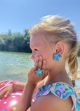 Клипсы кліпси дитячі сережки