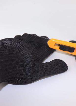 Защитные нережущиеся кевларовые перчатки от порезов schutz2 фото