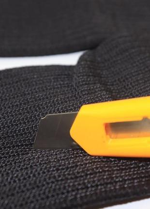 Защитные нережущиеся кевларовые перчатки от порезов schutz8 фото