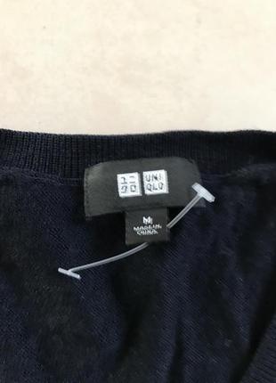 Пуловер шерстяной мужской стильный модный дорогой бренд uniqlo размер м4 фото