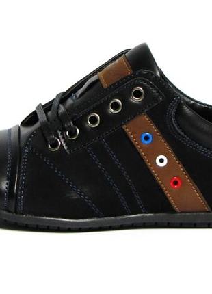 Туфлі туфлі для школи сменки класичні чорні для хлопчика хлопчика 6533 paliament р. 34-363 фото