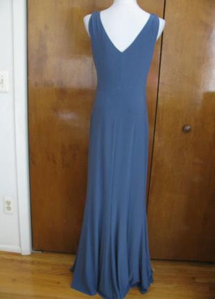 Ralph lauren вечернее платье макси на запах с каскадным воланом "8" usa на 46-48