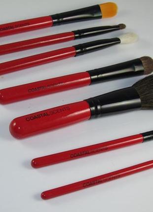 Набор кистей для макияжа coastal scents citiscape travel brush set - 7 pcs3 фото