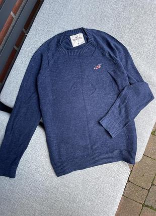 Свитер базовый синий