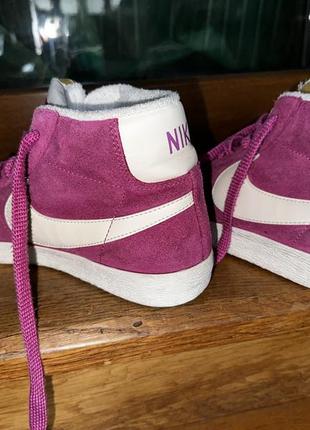 Nike blazer mid suede vintage 518171, женские высокие кроссовки7 фото