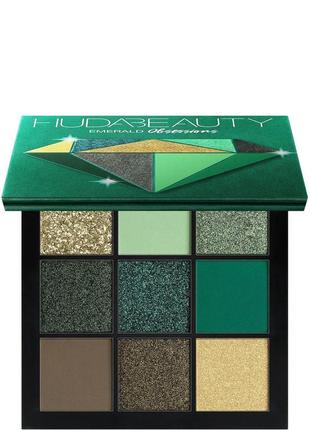 Huda beauty emerald obsessions eyeshadow palette1 фото