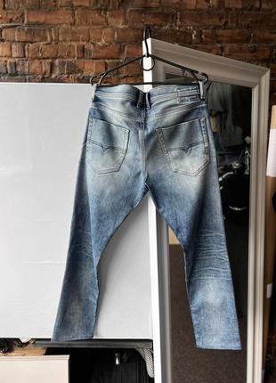 Diesel men’s kakke stretch blue denim jeans 08531 slim-carrot rrp £170 джинси3 фото