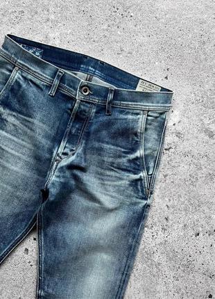 Diesel men’s kakke stretch blue denim jeans 08531 slim-carrot rrp £170 джинси5 фото