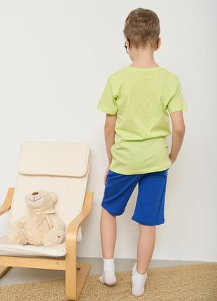 Дитяча піжама на хлопчика футболка з шортами акула розмір 3-4, 5-6, 7-83 фото