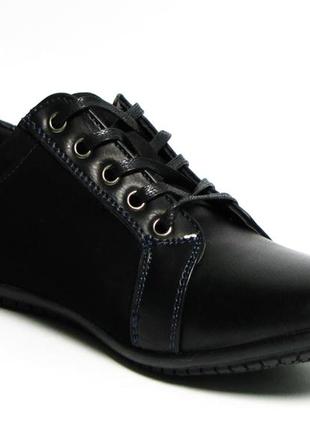 Туфлі туфлі для школи сменки класичні чорні для хлопчика хлопчика 5530 paliament4 фото