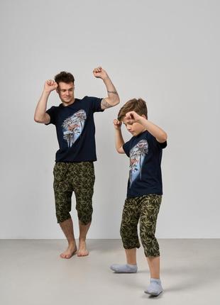 Мужская пижама с шортами 93361 размеры m, l, xl, 2xl7 фото