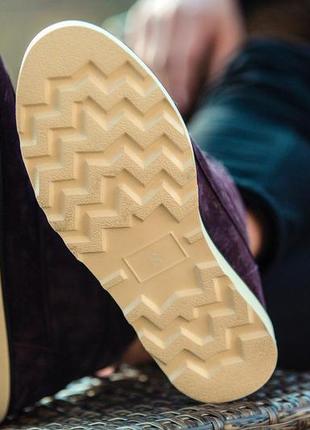Зимние ботинки на меху south indigo "фиолетовые"2 фото