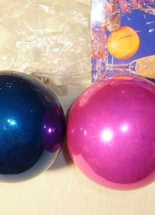 Крупные большие шары шарики 4шт елочные игрушки ссср новогодние советские4 фото
