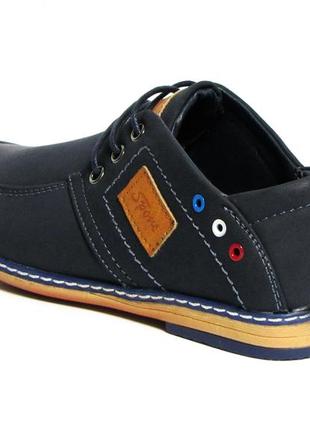 Туфлі туфлі для школи сменки класичні сині для хлопчика хлопчика 6207-1 paliament7 фото
