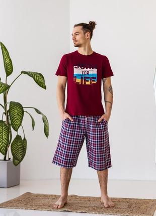 Чоловіча піжама з шортами surf for life 93282 розмір m, l, xl, 2xl