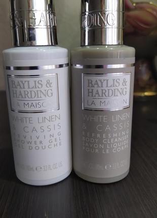 Набір для тіла baylis & harding white linen & cassis