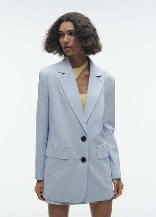 Блейзер zara  straight fit оверсайз1 фото
