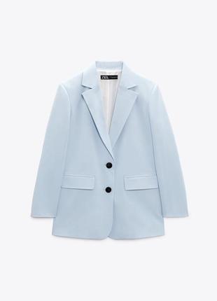 Блейзер zara  straight fit оверсайз4 фото