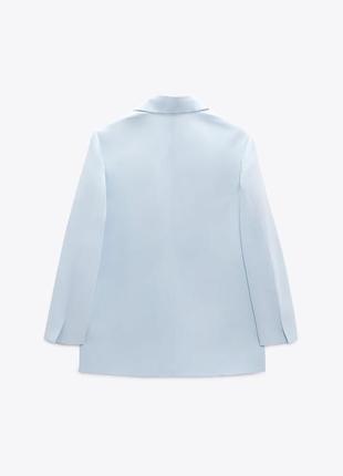 Блейзер zara  straight fit оверсайз6 фото