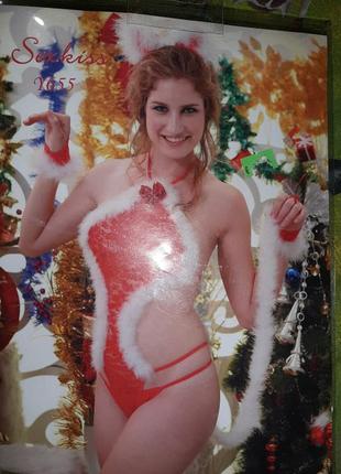 Еротичний новорічний костюм комплект1 фото