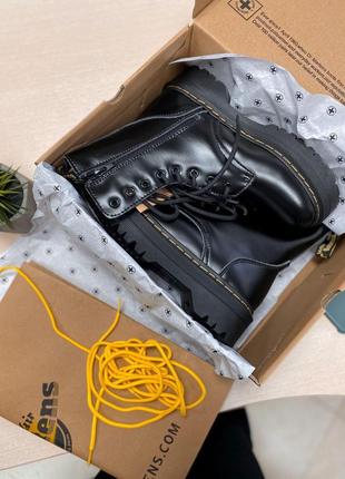 Dr.martens jadon женские ботинки на платформе с овчиной/осень/зима/весна😍2 фото