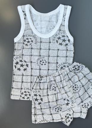 Комплект белья майка + трусы боксеры на 5-6 лет