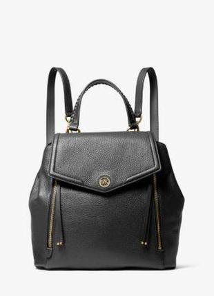 Рюкзак michael kors freya medium pebbled leather backpack 30t2g7fb8l black новый! оригинал!