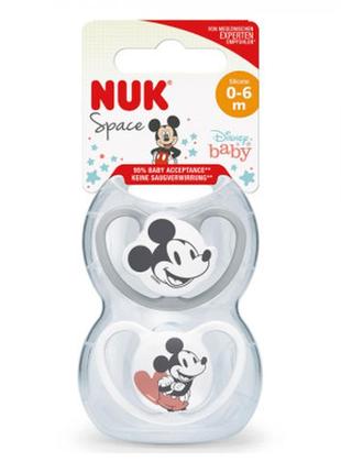 Пустышка nuk space mickey boy +0-6 міс.2 шт (3952414)2 фото