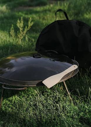 Сковорідка "ромашка" з бортиком 40 см1 фото