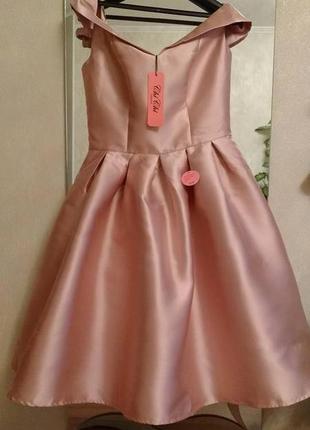 Новое вечернее платье пудрово-розового цвета (rose gold)8 фото