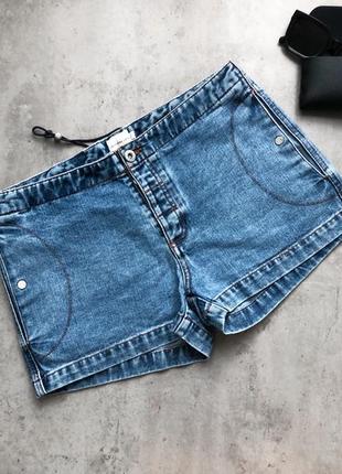 Крутые короткие джинсовые шорты calvin klein2 фото