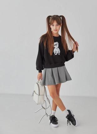 Реглан+юбка, костюм для девочки