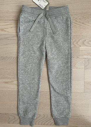 Теплые (на флисе) брюки h&amp;m, 4-5 лет, рост 110