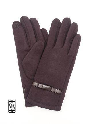 Жіночі сенсорні рукавички коричневого кольору розмір 8-8,5