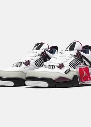 Женские кроссовки psg x air jordan 4 gs 'paris saint-germain'#найк