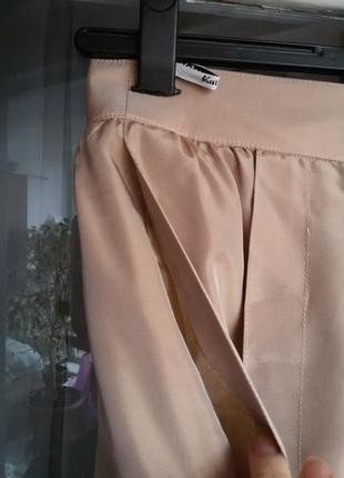 Роскошная шелковая юбка миди с карманами karl lagerfeld3 фото