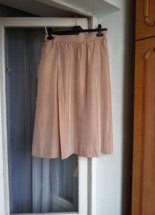 Роскошная шелковая юбка миди с карманами karl lagerfeld4 фото