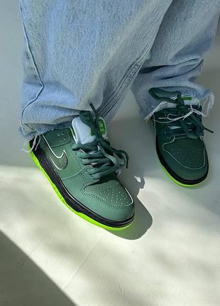 Женские кроссовки nike sb dunk “green lobster” premium#найк