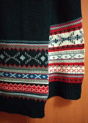 Двойной шарф с орнаментом 190*28